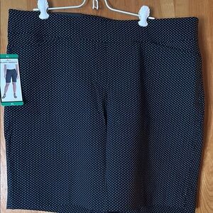 Black and White Patterned Shorts